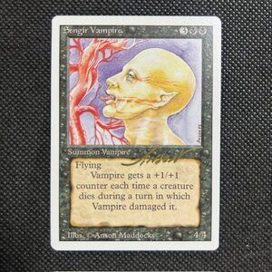 1994 MTG REVISED Sengir Vampire AUTO SIGNED By Anson Maddocks GOLD NM Unplayed